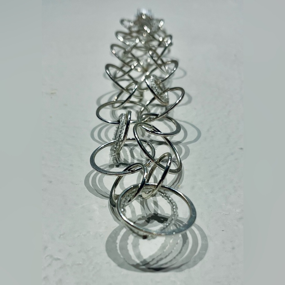 Daisy Fuentes Silver-toned Multi-ring Necklace